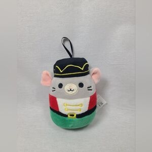 Squishmallow Christmas Ornament Mouse Murry Plush 4"